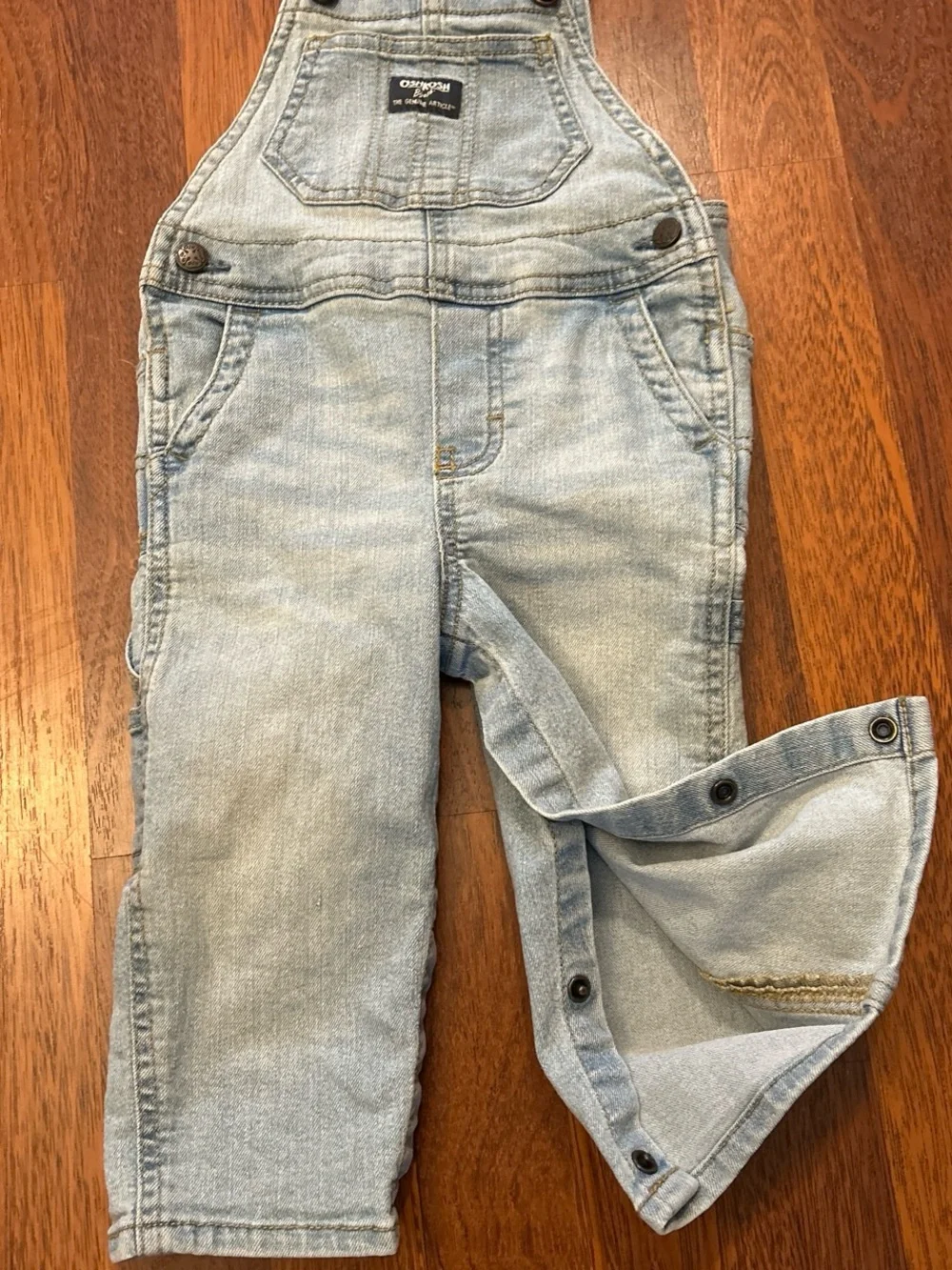 Oshkosh Bgosh Denim Overalls Light Blue Size 18 Months Baby Toddler